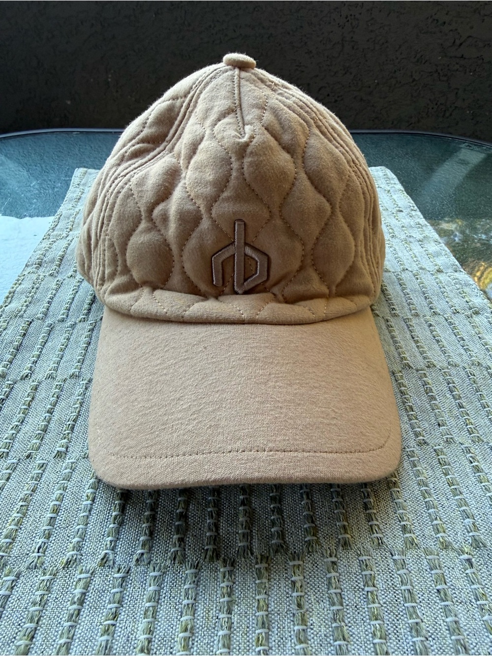 rag & bone Quilted Camel Baseball Cap